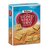 Red Oval Farms Stoned Wheat Thins mini snack crackers, imported Left Picture